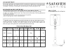 Preview for 1 page of Safavieh Erica LIT4164A Quick Start Manual