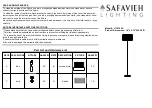 Preview for 1 page of Safavieh Evie LIT4199A Quick Start Manual