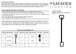 Предварительный просмотр 1 страницы Safavieh FLL4002A Quick Start Manual