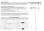 Safavieh FLL4033A Quick Start Manual предпросмотр