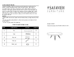Preview for 1 page of Safavieh FOX4233 Manual
