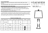 Preview for 1 page of Safavieh KIAN TBL4213A Quick Start Manual