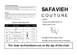 Preview for 1 page of Safavieh Leyla SFV4720 Quick Start Manual