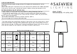 Preview for 1 page of Safavieh LIT4001A Quick Start Manual