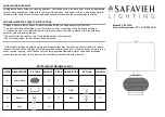 Safavieh LIT4016A Quick Start Manual preview