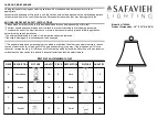 Safavieh LIT4026A Quick Start Manual preview