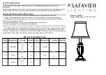 Safavieh LIT4029A Quick Start Manual preview