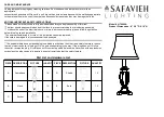 Safavieh LIT4029A Quick Start Manual предпросмотр