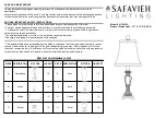 Preview for 1 page of Safavieh LIT4033A Quick Start Manual