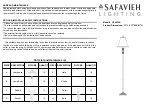 Предварительный просмотр 1 страницы Safavieh LIT4034A Manual
