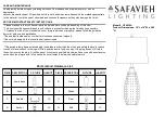 Safavieh LIT4038A Quick Start Manual preview