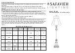 Safavieh LIT4044A Quick Start Manual preview