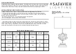 Предварительный просмотр 1 страницы Safavieh LIT4046A Care And Maintenance