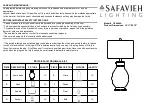 Safavieh LIT4064A Manual preview