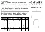 Safavieh LIT4066A Quick Start Manual preview