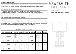 Safavieh LIT4071A Quick Start Manual предпросмотр