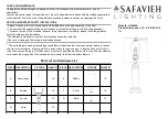 Preview for 1 page of Safavieh LIT4099A Quick Start Manual