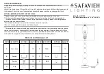 Safavieh LIT4112A Quick Start Manual preview
