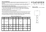 Safavieh LIT4120A Quick Start Manual preview