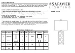 Preview for 1 page of Safavieh LIT4134 Quick Start Manual