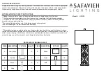 Safavieh LIT4135 Quick Start Manual предпросмотр