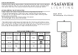 Preview for 1 page of Safavieh LIT4136 Quick Start Manual