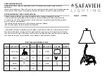 Предварительный просмотр 1 страницы Safavieh LIT4140A Manual