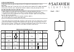 Preview for 1 page of Safavieh LIT4141 Quick Start Manual