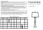 Preview for 1 page of Safavieh LIT4142A Quick Start Manual