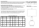 Safavieh LIT4145A Quick Start Manual preview