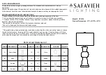 Safavieh LIT4150 Quick Start Manual preview