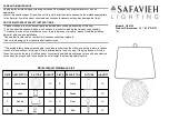 Safavieh LIT4153 Manual preview