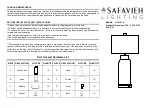 Предварительный просмотр 1 страницы Safavieh LIT4157-U Quick Start Manual