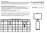 Safavieh LIT4157 Quick Start Manual preview