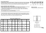 Preview for 1 page of Safavieh LIT4160A Quick Start Manual