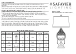 Preview for 1 page of Safavieh LIT4162 Quick Start Manual