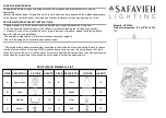 Preview for 1 page of Safavieh LIT4163A Quick Start Manual