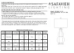 Safavieh LIT4245A Quick Start Manual preview