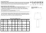 Safavieh LIT4249A Quick Start Manual preview