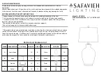 Safavieh LIT4251A Manual предпросмотр