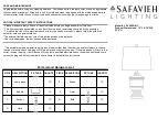 Safavieh LIT4252A Quick Start Manual preview
