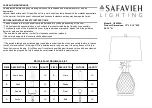 Safavieh LIT4258A Quick Start Manual preview