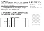 Safavieh LIT4264A Quick Start Manual preview