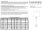 Preview for 1 page of Safavieh LIT4277A Quick Start Manual