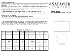 Preview for 1 page of Safavieh LIT4297A Quick Start Manual
