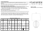 Safavieh LIT4310A Quick Start Manual preview
