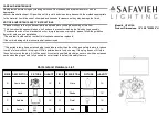 Preview for 1 page of Safavieh LIT4315A Quick Start Manual