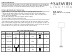 Safavieh LIT4333A Quick Start Manual preview