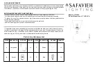 Safavieh LIT4368A Quick Start Manual предпросмотр