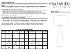 Safavieh LIT4396A Manual preview